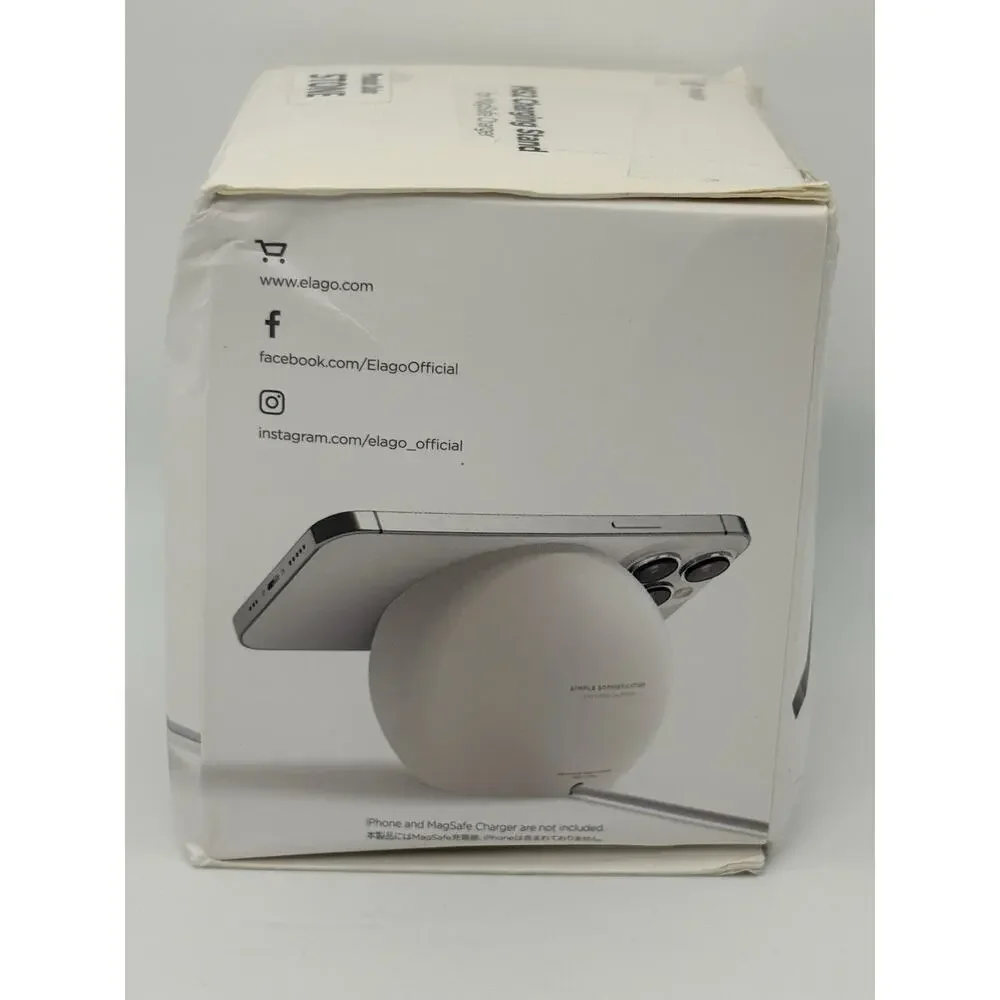 Elago MS2 Charging Stand Compatible with MagSafe Charger - Premium Silicone Stan
